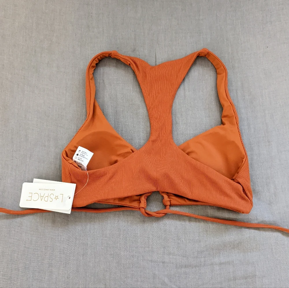 L*Space Dax Cabana Bikini Set Amber Ribbed